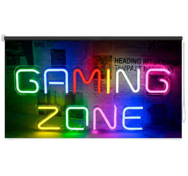 Store enrouleur chambre ado zone de jeu néon - TenStickers