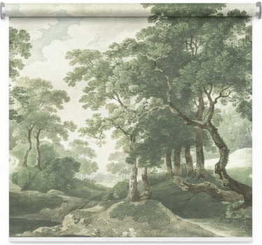 Ajaton luonto puukuviollinen rullaverho - Tenstickers