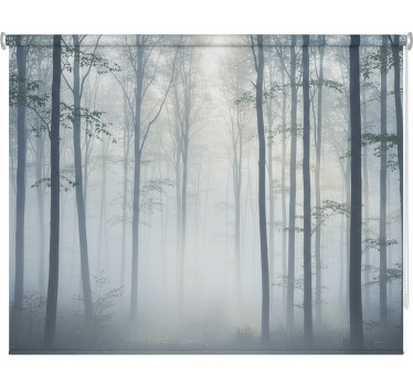 Sateenkaarimaisema puukuviollinen rullaverho - Tenstickers