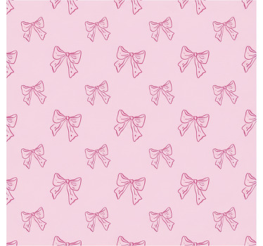 Rollo fenster romantisch mit rosa schleifenmuster - TenStickers