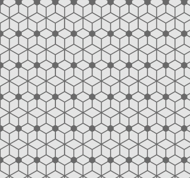 Rollo fenster badezimmer mit hexagonalem fliesenmuster - TenStickers