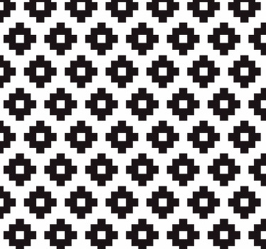 Rollo fenster badezimmer mit geometrischer flieseninspiration - TenStickers