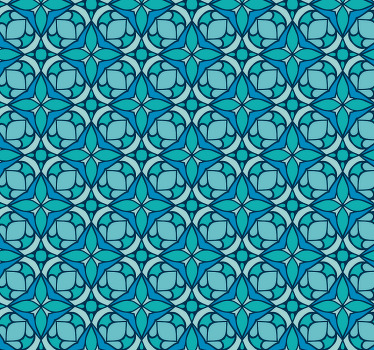 Rollo fenster badezimmer mit geometrischem ornamentmuster - TenStickers