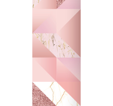 Pink golden marble bathroom blind - TenStickers