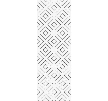 Blind home office white geometric pattern with thin lines - TenStickers