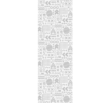 Roleta do kancelárie s geometrickým vzorom skíc - Tenstickers