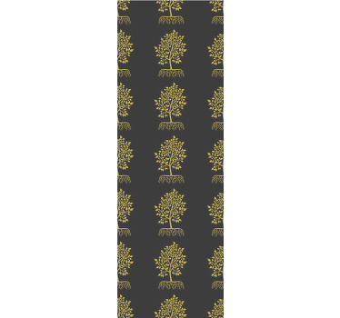 Roleta do kancelárie zlaté kontúry stromov - Tenstickers