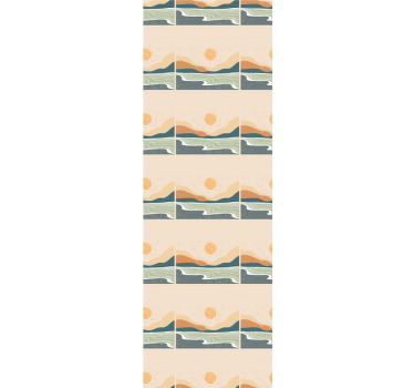 Roleta do kancelárie abstraktné hory pri západe slnka - Tenstickers