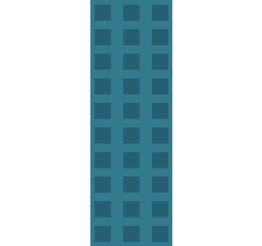 Cortina roller despacho patrón azul con cuadros - TenVinilo