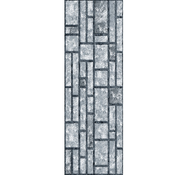 Cortina roller despacho bloques de concreto gris - TenVinilo