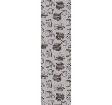 Toile fenêtre bureau éléments d'étude vintage - TenStickers