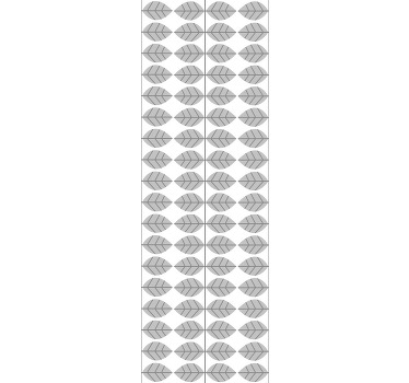 Rullegardin spisestue med elegant bladverk - Tenstickers