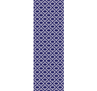 Rullegardin spisestue med geometriske sekskantformer - Tenstickers