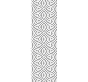 Rullegardin spisestue med geometriske spiralmønstre - Tenstickers