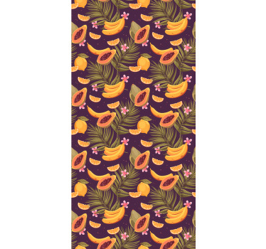 Rullegardin spisestue tropisk fruktmotiv - Tenstickers