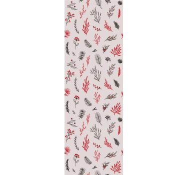 Store enrouleur cuisine à motifs botaniques roses - TenStickers