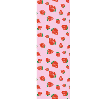 Store enrouleur cuisine motif fraises sucrées - TenStickers