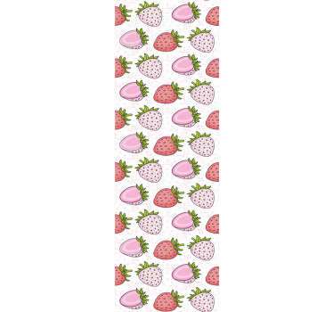 Rollo fenster küche erdbeer muster - TenStickers