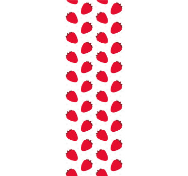 Rollo fenster küche mit rotem beerenmuster - TenStickers