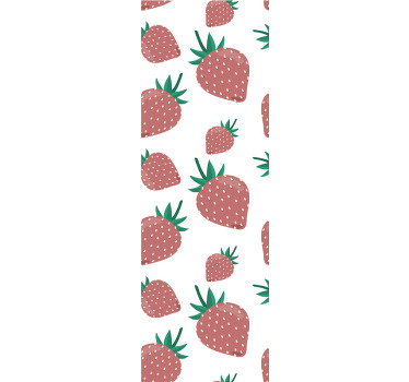 Rollo fenster küche erdbeer-muster - TenStickers