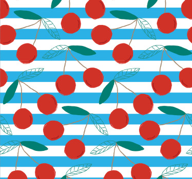 Store enrouleur cuisine motif fruits abstrait - TenStickers