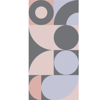 Estor enrollable cocina patrón de círculos geométricos - TenVinilo