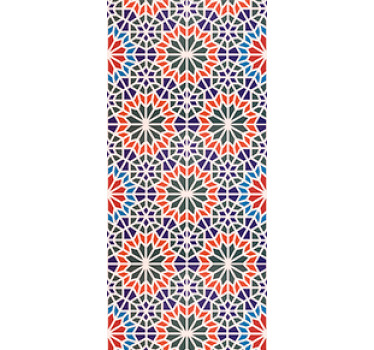 Estor enrollable cocina azulejos coloridos modernos - TenVinilo