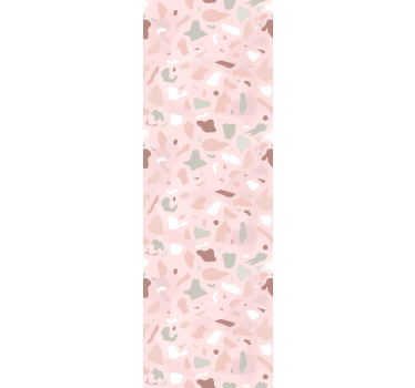 Rollo fenster küche mit pinken terrazzo-muster - TenStickers