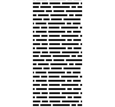 Cortina roller cocina rectángulos en blanco y negro - TenVinilo