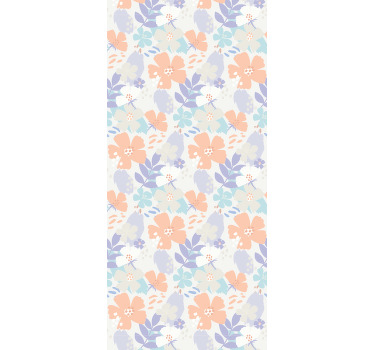 Cortina roller cocina flores originales nórdicas - TenVinilo