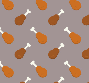 Cortina roller cocina muslo de pollo - TenVinilo