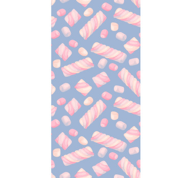 Cortina roller cocina nubes de malvavisco - TenVinilo