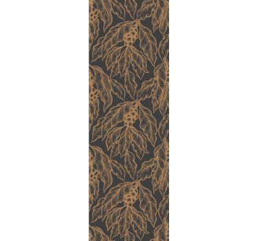 Blinds in a kitchen with coffee tree branch pattern - TenStickers