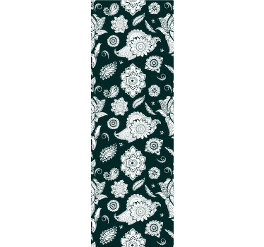 Blinds in a kitchen with indian paisley design - TenStickers