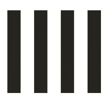 Blinds in a kitchen white and black stripes - TenStickers