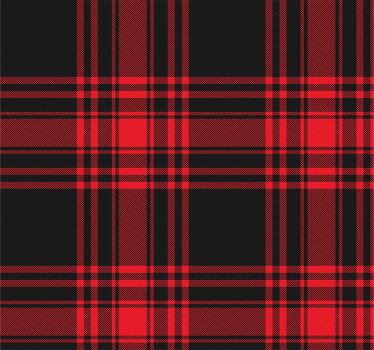 Rollo fenster küche menzies tartan schwarz rot kariert - TenStickers