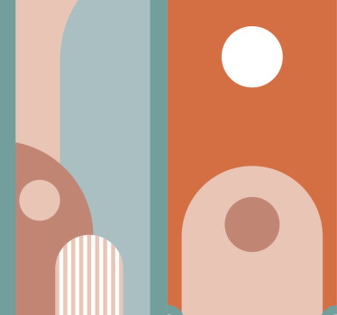 Vennlig tapet rullegardin spisestue - Tenstickers