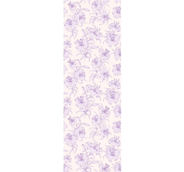 Rullegardin spisestue blomstrende liljer mønster - Tenstickers