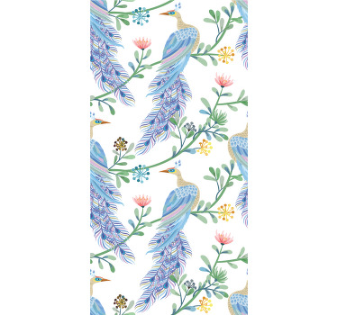 Rullegardin spisestue fugler i paradis - Tenstickers