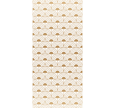 Rullegardin spisestue gullgradient bue dekormønster - Tenstickers