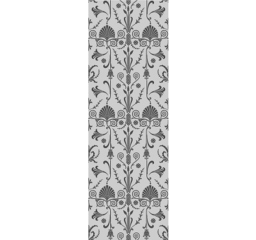 Harmaa ranskalaistyylinen ruokasalin rullaverho - Tenstickers