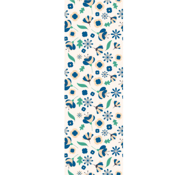 Rullegardin spisestue fransk provinsial hvit blomstermønster - Tenstickers