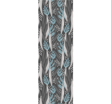 Rullegardin spisestue blomstregrå akvarell - Tenstickers