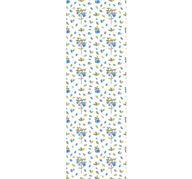 Rullegardin spisestue blomster botanisk akvarellmønster - Tenstickers