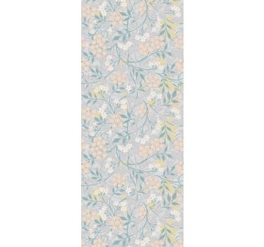 Rullegardin spisestue 80-talls blomster mønster - Tenstickers