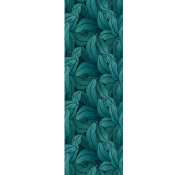 Rullegardin spisestue ville mørkegrønne blader - Tenstickers