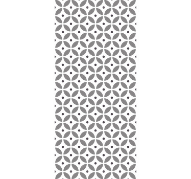 Rullegardin spisestue i nordisk stil med sømløse sirkler - Tenstickers