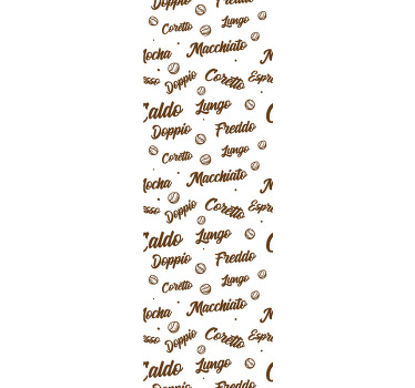 Estor enrollable comedor café todos los días - TenVinilo