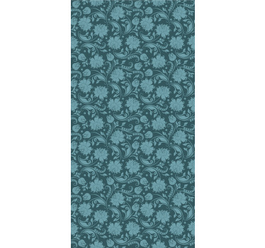 Rullegardin spisestue hemmelig hage blå - Tenstickers