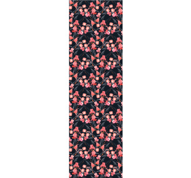 Rolo zavjese blagovaonica s krhkim ružičastim cvjetovima - TenStickers